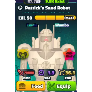 Patrick's Sand Robot (Wumbo)(PP) - Spongebob Tower Defense