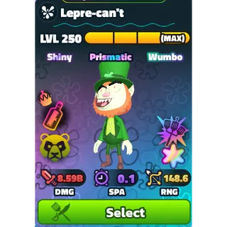 Lepre-can't (SW)(SS)(NC)(HDS)(LV250)(MAX) - Spongebob Tower Defense