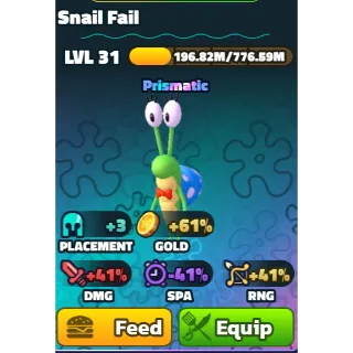 Snail Fail (PET) - Spongebob Tower Defense