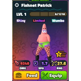 Fishnet Patrick (SW)(5Star) - Spongebob Tower Defense