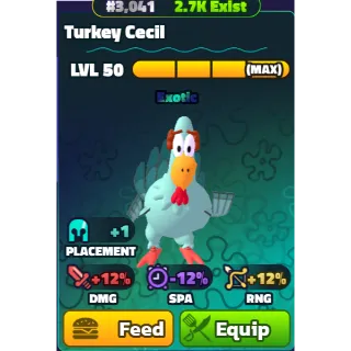 Turkey Cecil - Spongebob Tower Defense