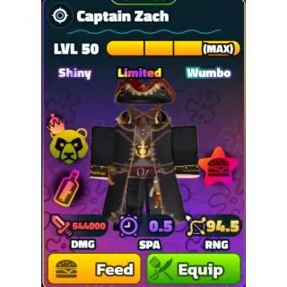Captain Zach (SW)(NC)(PP)(LV50) - Spongebob Tower Defense