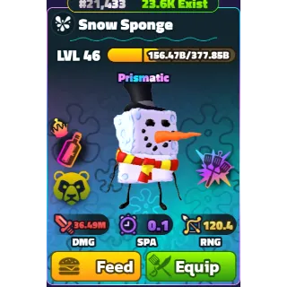 Snow Sponge (NC)(HSD) - Spongebob Tower Defense