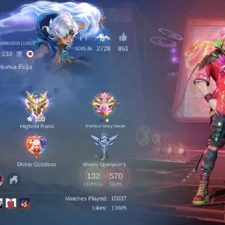 Mobile Legends Account for Sale (High Rank | Skins Included)