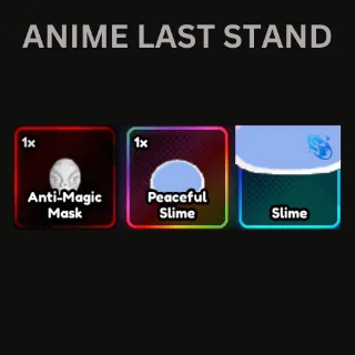 Anime last stand anti magic mask bundle ready to delivery 