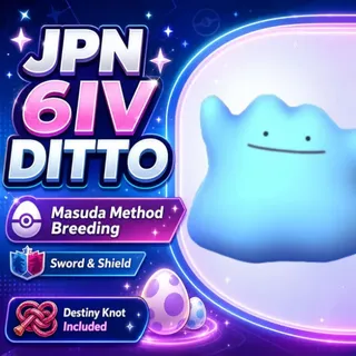 ✨Japanese 6IV Ditto + Destiny Knot | Masuda Breeding Kit✨