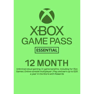 Xbox Game Pass Essential 12-month (USA)