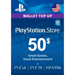 $50.00 PlayStation Store