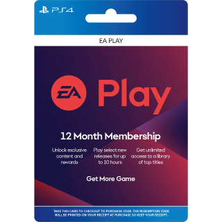 Ea Play 1 Year 12 Months Ps4 Playstation Plus ギフト カード Gameflip
