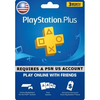 PlayStation Plus Essential 3 month (USA)