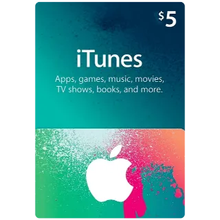 $5.00 iTunes (USA)