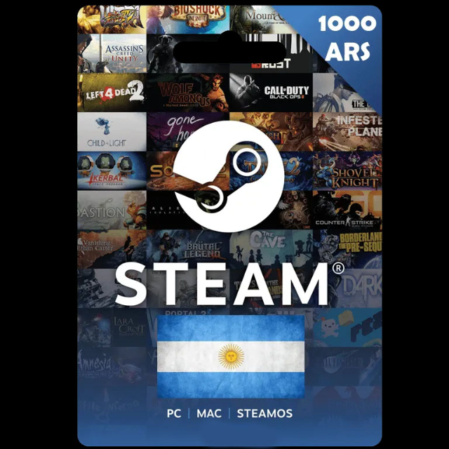 1000 ARS Steam (ARGENTINA) - Steam Cartões de Presente - Gameflip