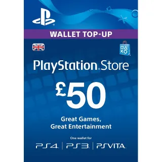 £50.00 PlayStation Store (UK)