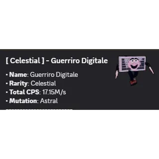 guerriro digitale astral level max