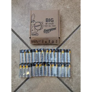 Energizer AAA Batteries - 24 Count - 8 Packs of 4 Each - Alkaline Batteries