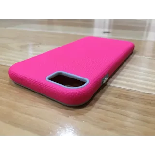 iPhone SE3 / iPhone SE2 / iPhone 8 / iPhone 7 Case Hybrid Modern Slim Grip Textured Design Rose Red