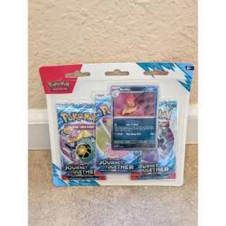 Pokemon TCG Scarlet & Violet Journey Together 3 Booster Blister Scrafty Promo
