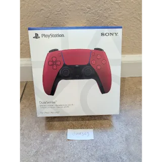 Sony PlayStation 5 PS5 DualSense Dual Sense Wireless Controller Haptic Feedback Mic Headset Jack Cosmic Red
