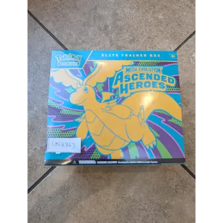 Pokemon TCG Mega Evolution Ascended Heroes Elite Trainer Box 9 Booster
