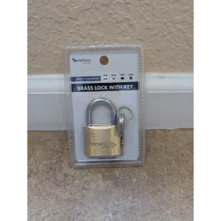 Hardware Heavy-Duty Solid Brass Lock w/ 2 Keys Luggage Locker Backpack