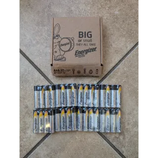 Energizer AAA Batteries - 32 Count - 8 Packs of 4 Each - Alkaline Batteries