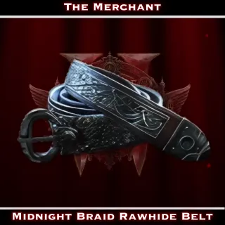 POE2 - Midnight Braid Rawhide Belt