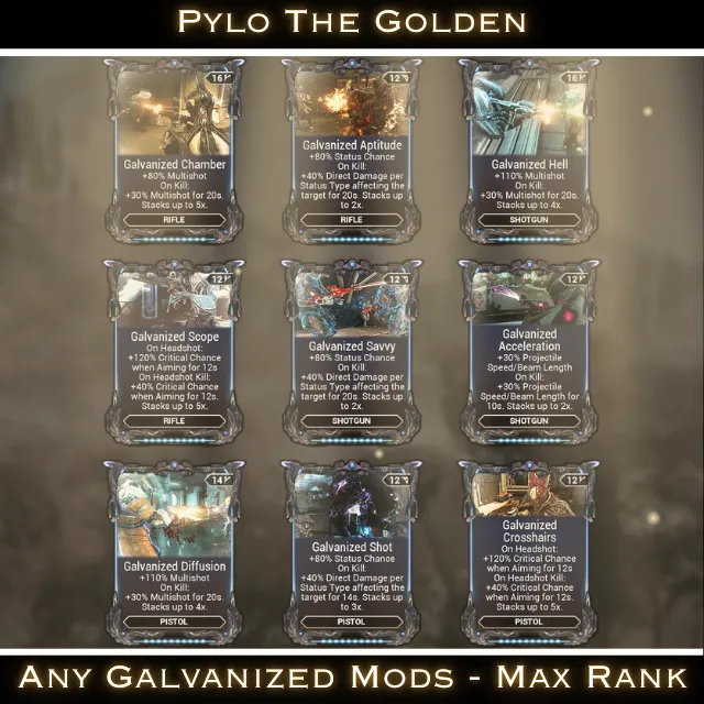 Any Galvanized Mods Max Rank Warframe Game Item Gameflip