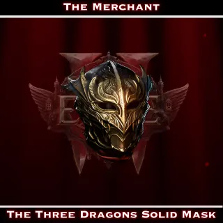 🩸POE2 - The Three Dragons Solid Mask