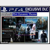 PS4 Exclusives Iconics Dynamic Theme | The Last of Us Part II - God of War - Uncharted 4 | US Instant Delivery