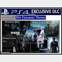 PS4 Exclusives Iconics Dynamic Theme | The Last of Us Part II - God of War - Uncharted 4 | US Instant Delivery