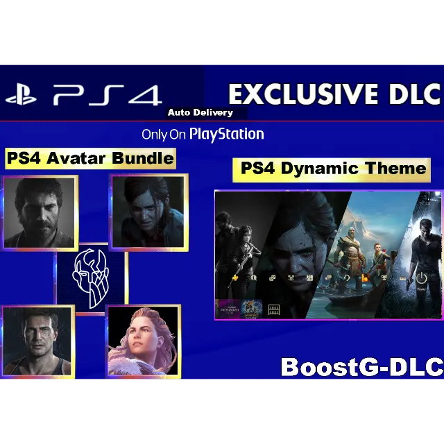 PS4 Exclusives Iconics Dynamic Theme |Avatar Bundle Last of us