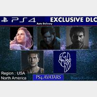 PS4 Exclusives Iconics Avatar Bundle | The Last of us 1&2 - God of War - Uncharted 4 | US Instant Delivery