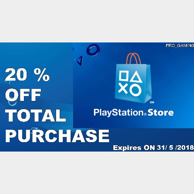 20 off Total Purchase Discount Code PS Store PS4 Games Gameflip