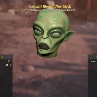 Glowing Alien Mask