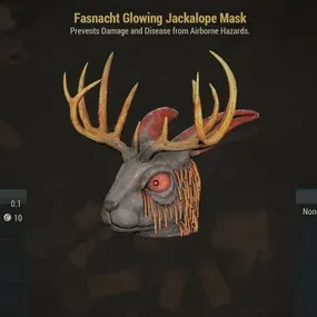 Glowing Jackalope Mask