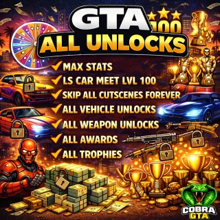 🔓💎|GTA ALL UNLOCKS – COMPLETE MAX ACCOUNT|🔓💎