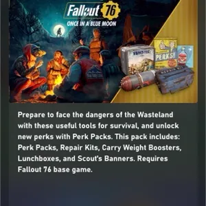 Fallout 76 the Once in blue moon