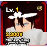 Monkey King Awakened (Wu Kong) Unit Anime Vanguards
