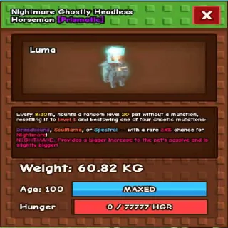 60kg Ghostly Headless