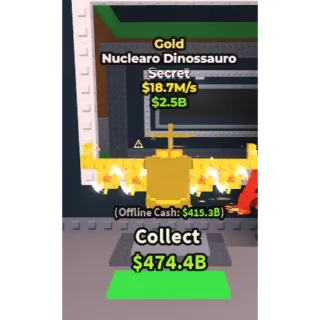 18.7m Gold Nuclearo Dinossauro