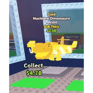 18.7M Gold Nuclearo Dinossauro