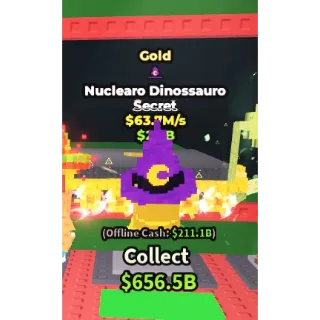 63.7m GOLD NUCLEARO DINOSSAURO