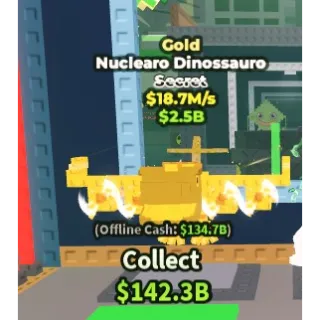 18.7M GOLD NUCLEARO DINOSSAURO