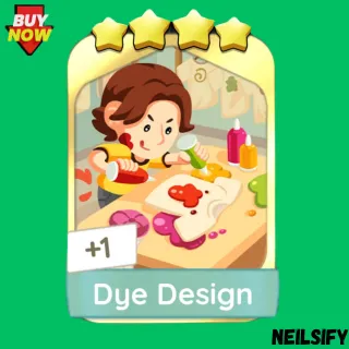 Dye Design Monopoly Go Gold Card