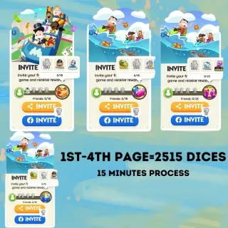 2,515 Dice Monopoly Go 65 Invites
