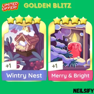 Wintry Nest + Merry & Bright Monopoly Go