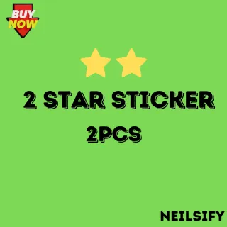 2 Star Sticker Monopoly Go 2pcs