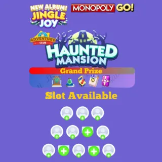 1 Slot Haunted Mansion Monopoly Go