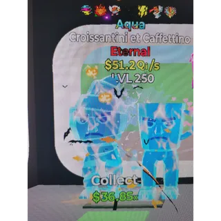 Fortnite steal the brainrot /Croissantini et Caffettino AQUA Maxed 🔥 