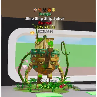 Fortnite steal the brainrot /Ship Ship Ship Sahur Jungle Maxed 🔥 75.7Qi